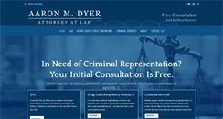 Desktop Screenshot of aarondyerlaw.com